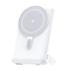 Магнитный внешний аккумулятор Axion с беспроводной зарядкой (15W), 10000 Mah, белый