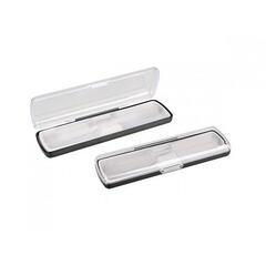 Футляр для ручки Pencase Uno, пластик, прозрачный/черный