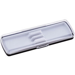 Футляр для ручки Pencase Smart Duo, пластик, для двух ручек, прозрачный/черный