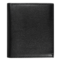 Кошелек с картхолдером Leather Plain, чёрный