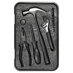 Набор инструментов Tools Baltimore черный 6 в 1 в пластиковом футляре