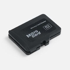 Органайзер для карт памяти и SIM с кардридером Multitask, черный