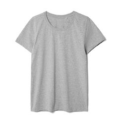 Футболка женская T-bolka Stretch Lady, серый меланж, размер S