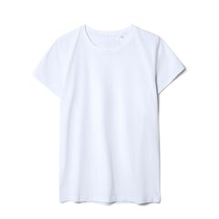 Футболка женская T-bolka Stretch Lady, белая (холодный оттенок), размер S