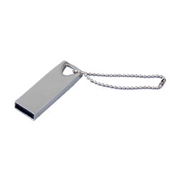 USB 2.0-флешка на 128 Гб с мини чипом и отверстием для цепочки