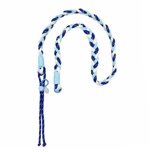 Шнурок на карабине BraidMax, синий-белый