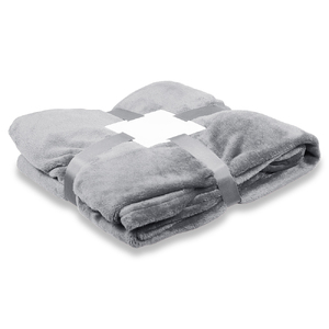 Плед флисовый SUPER SOFT COMFORT TRAVEL, серый