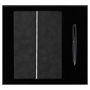 Набор подарочный Solution Prestige Duo, (Ежедневник в суперобложке Country Galaxy Nuba A5+, Ручка шариковая матовая Prime), черный