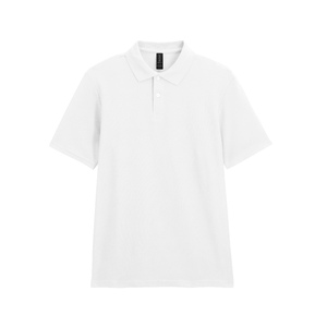 Футболка поло SOFTSTYLE ADULT DOUBLE PIQUE, БЕЛЫЙ M