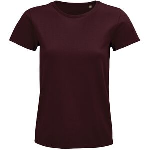 Футболка женская Pioneer Women, бордовая, размер XXL