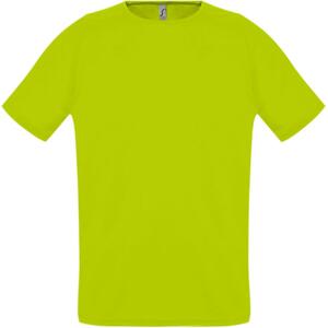 Футболка унисекс Sporty 140 зеленый неон, размер XS
