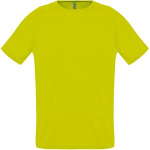 Футболка унисекс Sporty 140 желтый неон, размер XXs