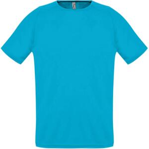 Футболка унисекс Sporty 140 бирюзовая, размер XXs