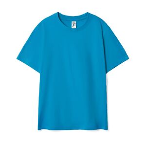Футболка детская Regent Kids ярко-бирюзовая, на рост 118 - 128 см