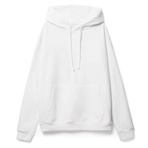 Худи унисекс Tuloksa 280, белое, размер 4XL