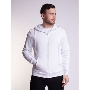 Худи на молнии Premium Heavy, белое, размер XXL