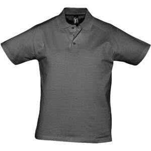 Рубашка поло мужская Prescott men 170 темно-серая, размер M