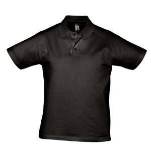 Рубашка поло мужская Prescott men 170 черная, размер L