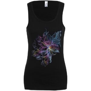 Майка женская Vibrance, черная, размер S