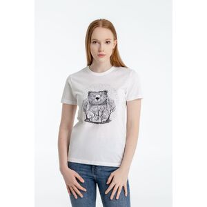 Футболка женская Bear, белая, размер XL