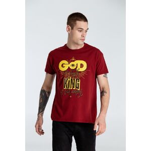 Футболка A God is High, гранатово-красная, размер S