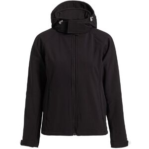 Куртка женская Hooded Softshell черная, размер XL