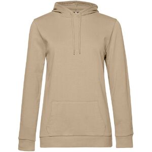 Толстовка с капюшоном женская Hoodie, бежевая, размер M