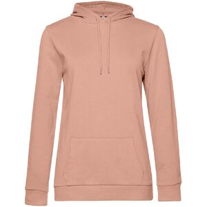 Толстовка с капюшоном женская Hoodie, бежевая (nude), размер XS
