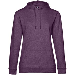 Толстовка с капюшоном женская Hoodie, фиолетовый меланж, размер XL