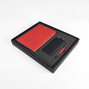 Набор подарочный BLISS: ежедневник, ручка и power bank в коробке с ложементом