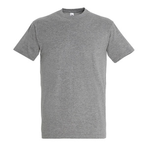 Футболка мужская IMPERIAL, серый меланж, 2XL, 85% хлопок, 15% вискоза, 190 г/м2