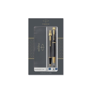 Набор Parker «IM Core Black GT»: ручка шариковая, ручка перьевая