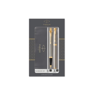 Набор Parker «IM Core Brushed Metal GT»: ручка шариковая, ручка роллер