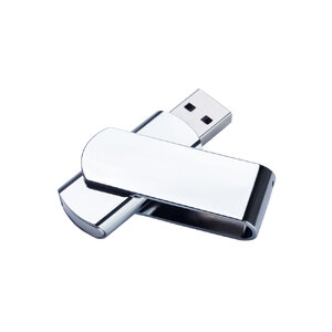 USB 2.0- флешка на 16 Гб глянцевая поворотная