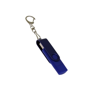 USB 3.0- флешка на 128 Гб с поворотным механизмом и дополнительным разъемом Type-C