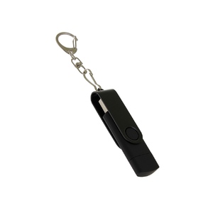 USB 3.0- флешка на 16 Гб с поворотным механизмом и дополнительным разъемом Type-C