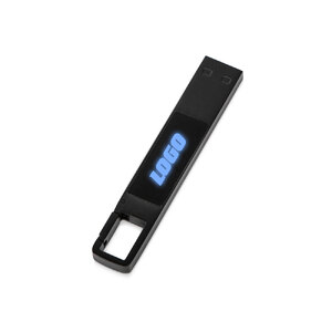 USB 2.0- флешка на 32 Гб c подсветкой логотипа «Hook LED»