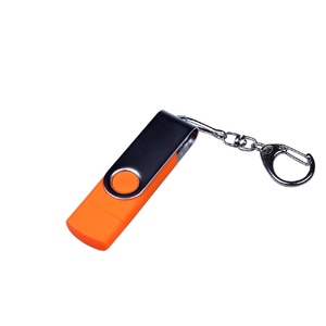 USB 2.0/micro USB/Type-C- флешка на 32 Гб c поворотным механизмом