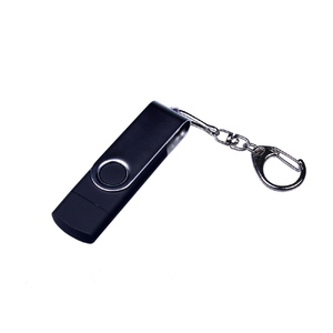 USB 2.0/micro USB/Type-C- флешка на 64 Гб c поворотным механизмом