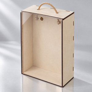 Коробка-пенал из фанеры «Пенал» с крышкой из акрила