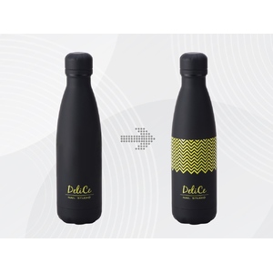 Вакуумная термобутылка «Vacuum bottle C1», soft touch,  с УФ-печатью