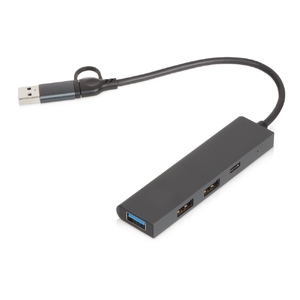 USB-хаб «Command» с коннектором 2-в-1 USB-C и USB-A, 2.0/3.0