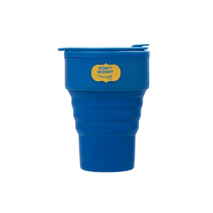 Силиконовый складной стакан «GoCup» с тампопечатью