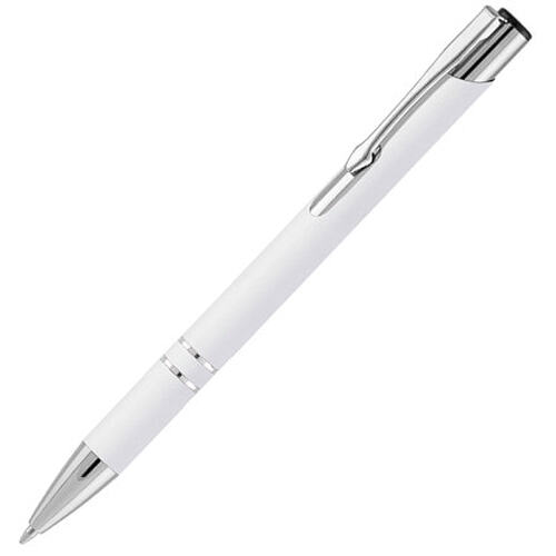 Ручка шариковая Legend Soft Touch, белая