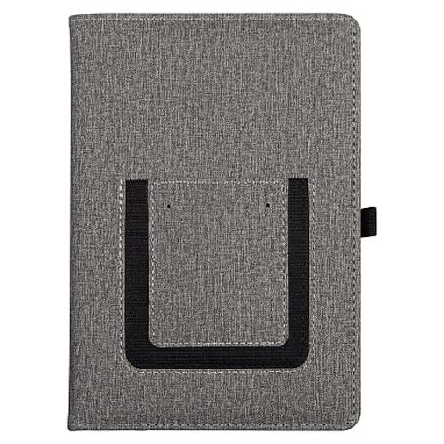 Ежедневник Smart Wallet Cambric A5, серый, недатированный, в твердой обложке с поролоном