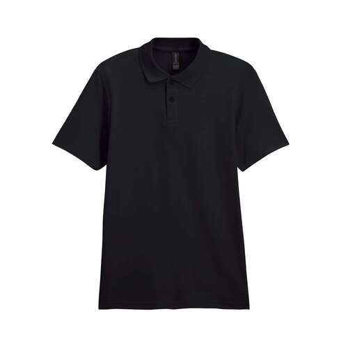 Футболка поло SOFTSTYLE ADULT DOUBLE PIQUE, ЧЕРНЫЙ S