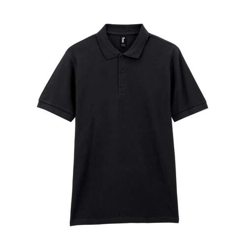 Футболка поло PREMIUM COTTON ADULT DOUBLE PIQUE, ЧЕРНЫЙ S