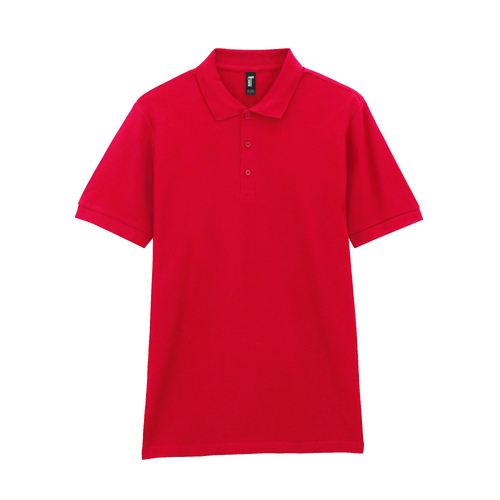 Футболка поло PREMIUM COTTON ADULT DOUBLE PIQUE, КРАСНЫЙ L