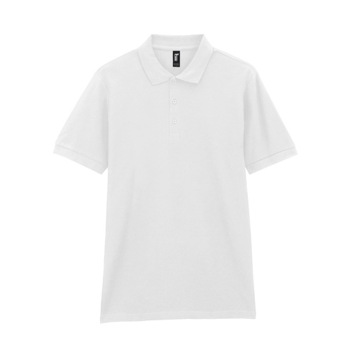 Футболка поло PREMIUM COTTON ADULT DOUBLE PIQUE, БЕЛЫЙ 2XL