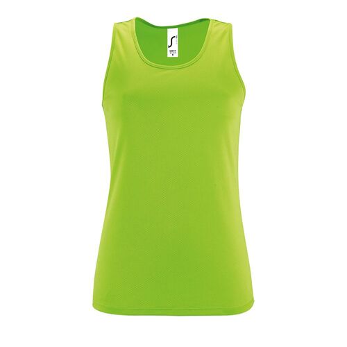 Майка женская Sporty TT Women зеленый неон, размер XS